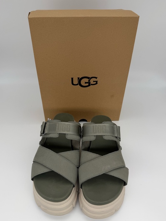 UGG Shoes - NIB UGG Ashton Slide Platform Sandals Moss Green / Sand | Women’s Size 10